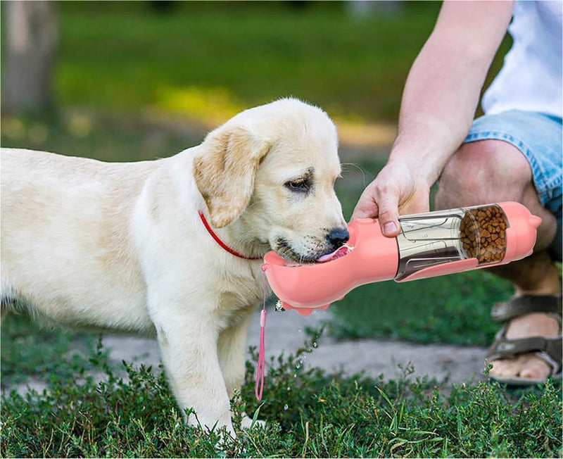 Botella de agua 3 en 1 para pasear perros