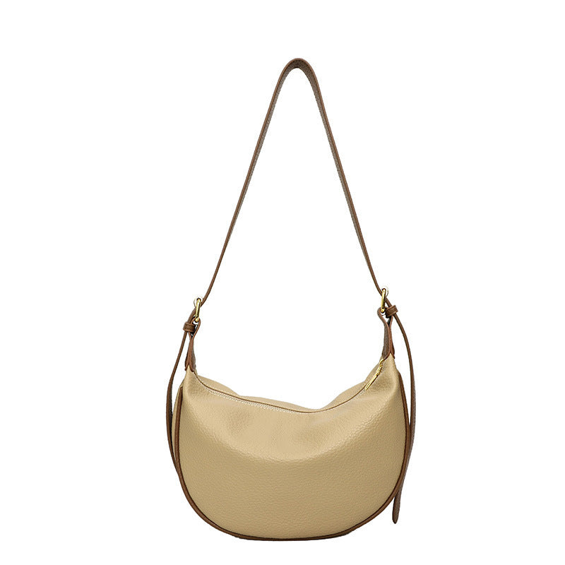 Bolso media luna de piel sintética