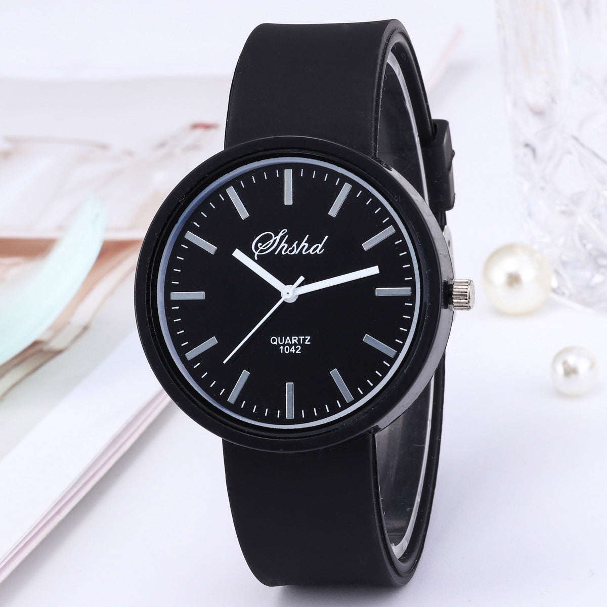 Reloj de mujer con correa de goma en colores pastel