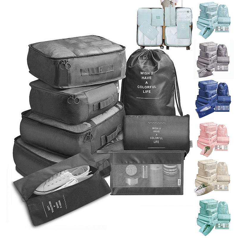 Set de 8 organizadores de maleta