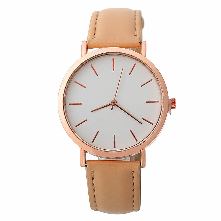 Reloj de mujer sencillo con correa en tonos suaves