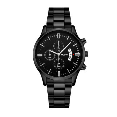 Reloj de hombre con fecha grande y brazalete metálico