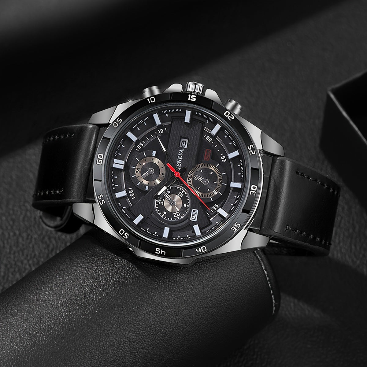 Reloj de hombre de acero con fecha