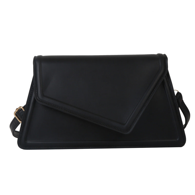 Bolso de mujer con solapa asimétrica, de hombro o cruzado